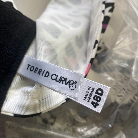 Torrid NWT Lightly Lined Everyday Wire-Free Bra Leopard 360° Back Smoothing 48D - Picture 8 of 9